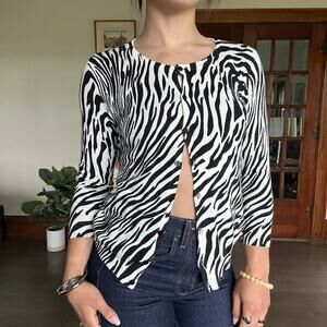 Reformation vibes zebra cardigan